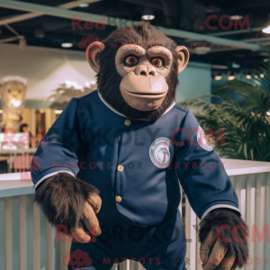 Mascot character of a Navy...