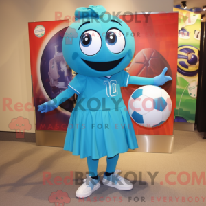 Mascot character of a Teal...
