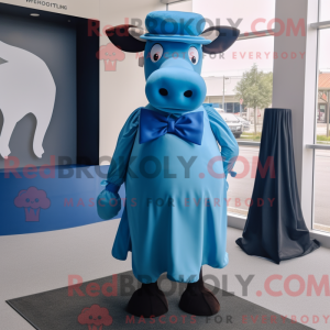 Mascot character of a Blue...