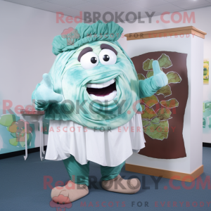 Mascot character of a Cyan...