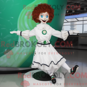 Mascot character of a White...