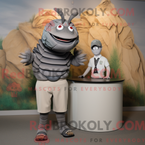 Mascot character of a Gray...