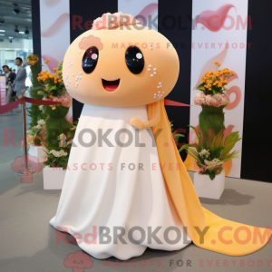 Mascot character of a Peach...