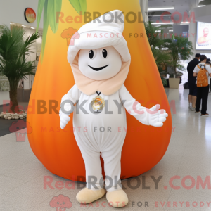 Mascot character of a White...