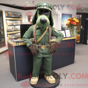 Mascot character of a Green...