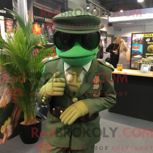Mascot character of a Green...