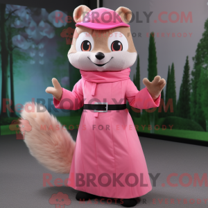 Mascot character of a Pink...