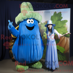 Mascot character of a Blue...