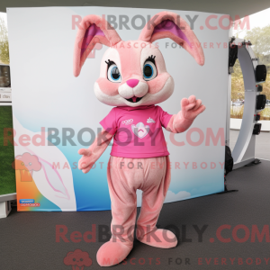 Mascot character of a Pink...