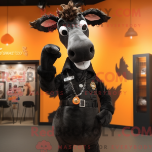 Mascot character of a Black...