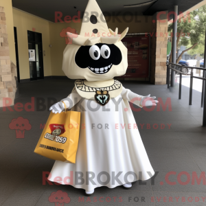 Mascot character of a White...