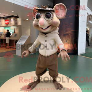 Mascot character of a Tan...