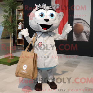 Mascot character of a Gray...
