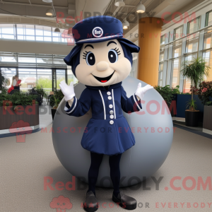 Mascot character of a Navy...