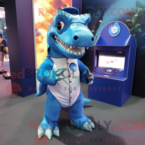 Mascot character of a Blue...