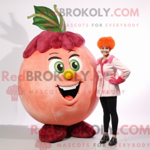 Mascot character of a Peach...