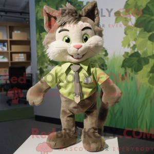 Mascot character of a Olive...