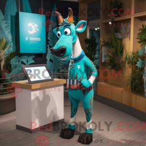 Mascot karakter van een...