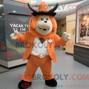Maskottchen eines Peach Yak...
