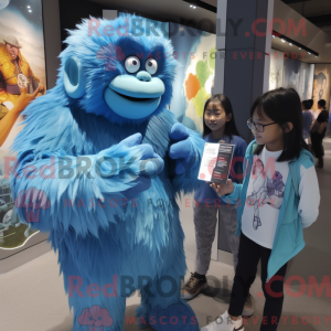 Mascot character of a Blue...
