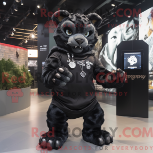 Maskottchen eines schwarzen...