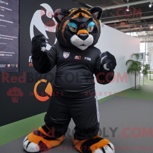 Mascot character of a Black...