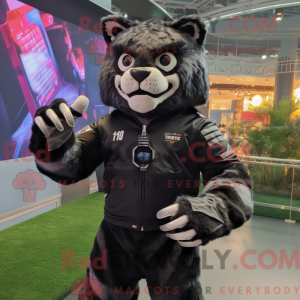 Mascot character of a Black...