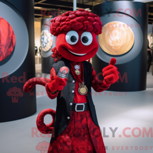 Mascot character of a Red...