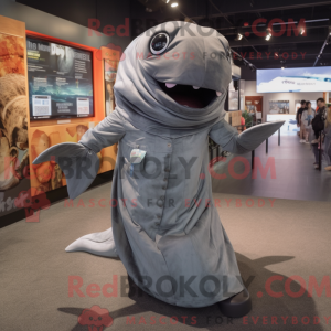 Mascot character of a Gray...