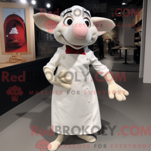 Mascot character of a White...