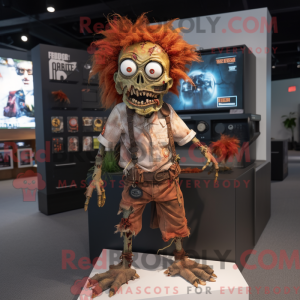 Maskotfigur af en Rust...
