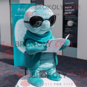 Maskottchen eines Cyan Seal...