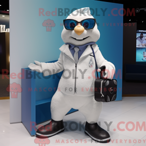 Mascot character of a White...