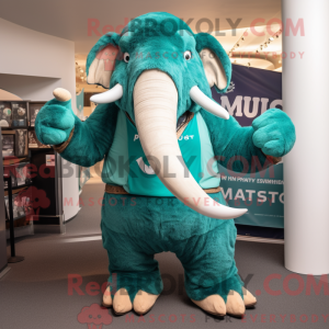 Mascot character of a Teal...