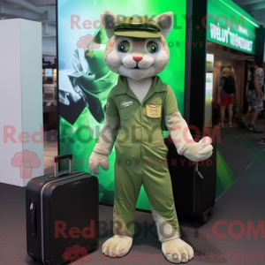 Mascot character of a Green...