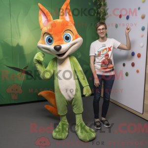 Maskot karaktär av en Olive...