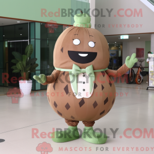 Mascot character of a Brown...