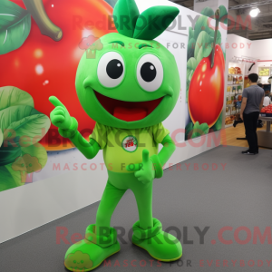 Mascot character of a Green...