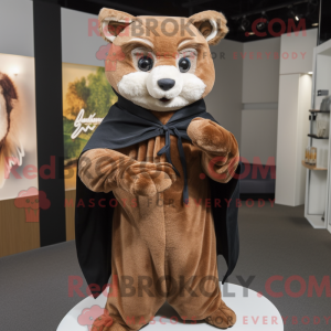 Mascot character of a Brown...