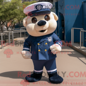 Maskot karakter af en Navy...