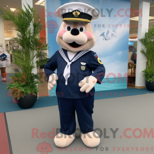 Mascot character of a Navy...