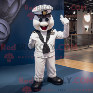 Mascot character of a Navy...