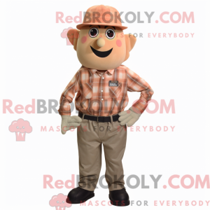 Mascot character of a Tan...