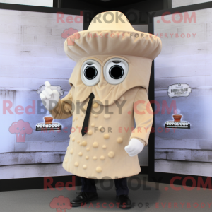 Mascot character of a Beige...