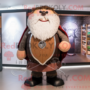 Mascot character of a Brown...