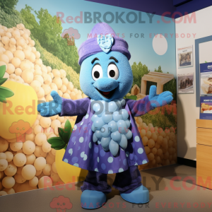 Mascot character of a Blue...