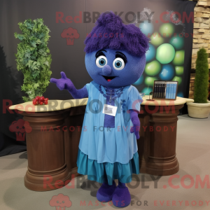 Mascot character of a Blue...