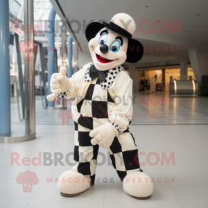 Cream Mime maskot drakt...