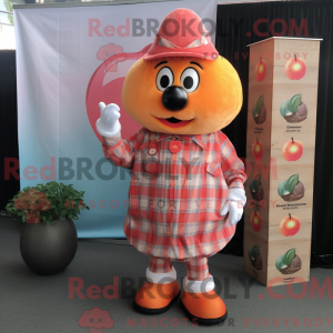 Mascot character of a Peach...
