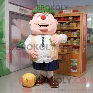 Mascot character of a Peach...